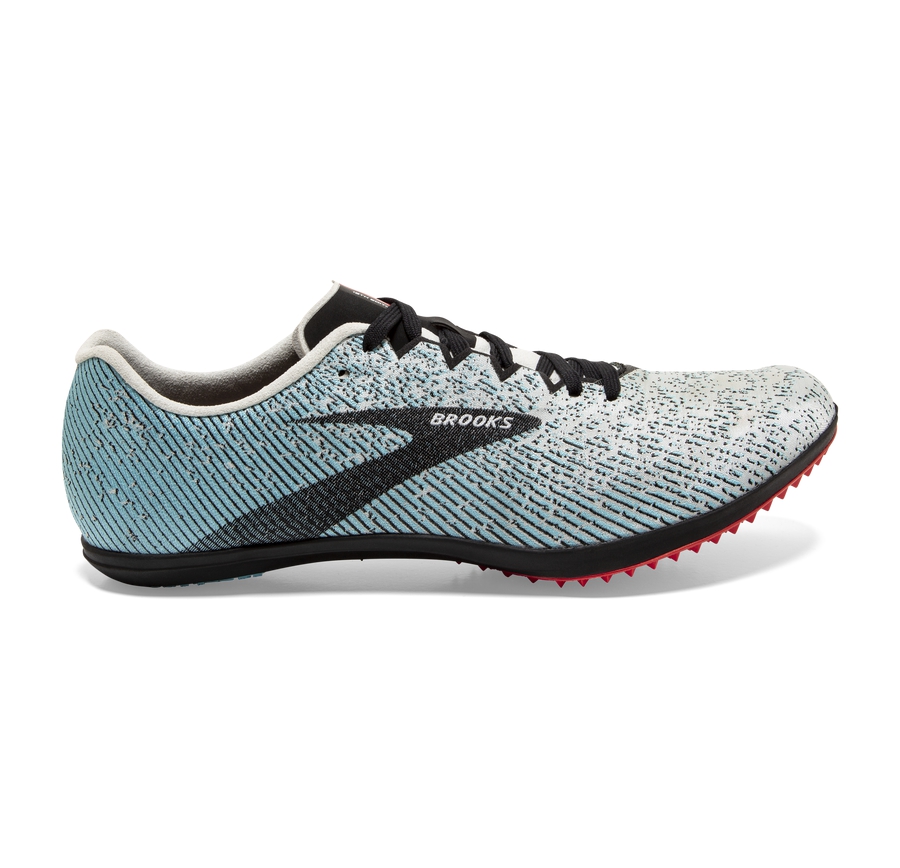 Brooks Mens Running Shoes Nz - Mach 19 Spikeless Grey/Black/Blue ( HFWST5327 )